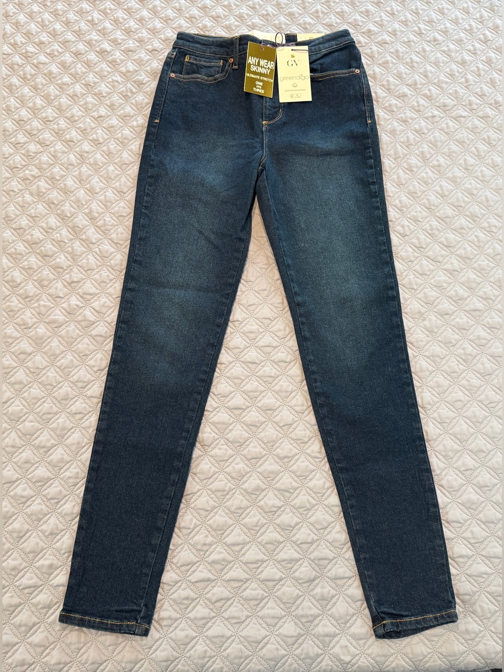 Gloria Vanderbilt x Christian Siriano Sz 0-4 Any Wear Skinny Jeans Dark Wash NWT